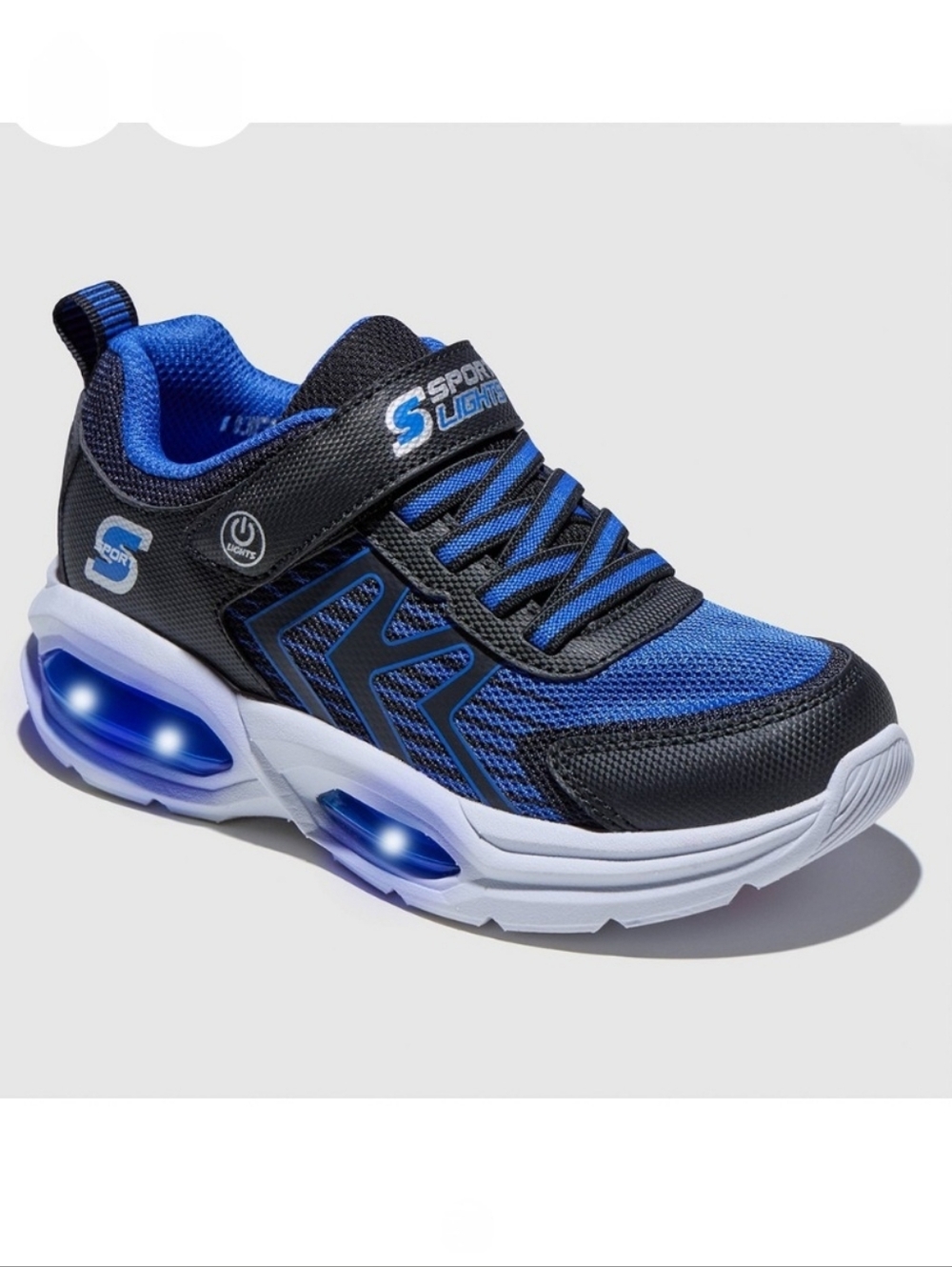 Nwt S Sport By Skechers Blue Lightup Sneakers